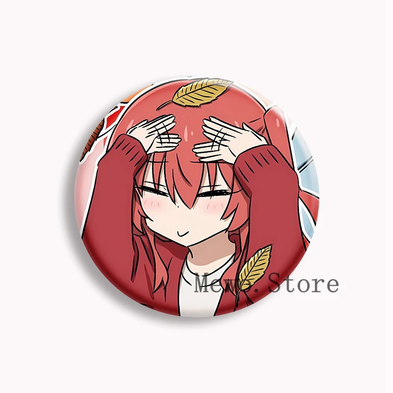 Broche de bouton souple Anime, Broche de dessin animé mignon, Danemark ge de sac, Accessoires de décoration, Cadeaux, Bocchi, The Rock, Kita, Ikuyo x Bocchi