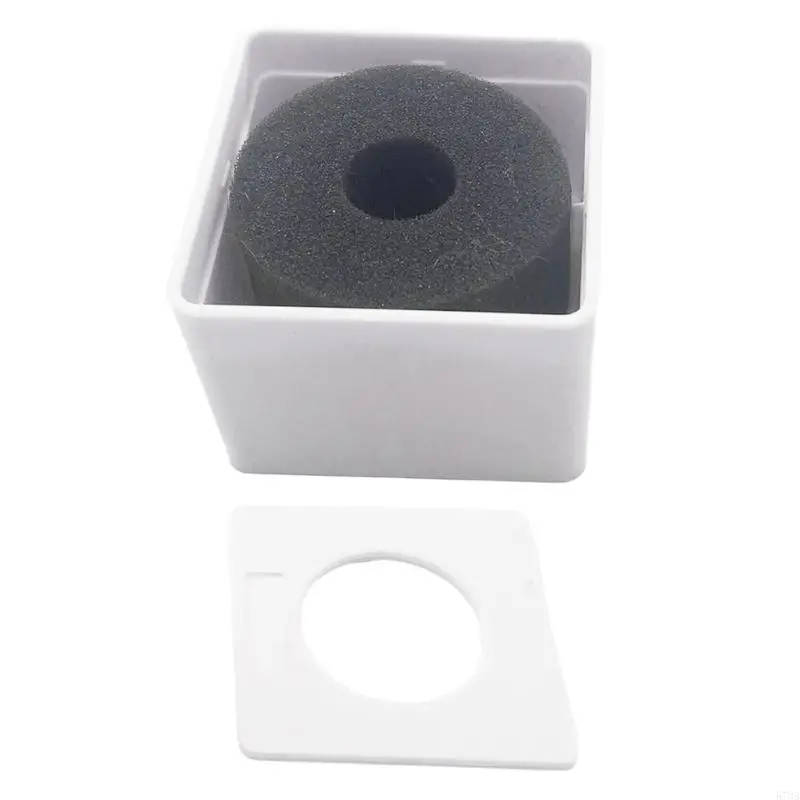 محطات شعارات ميكروفون 573A ABS ، حامل شعارات مربعة حامل أبيض وأسود مع قطن كثيف