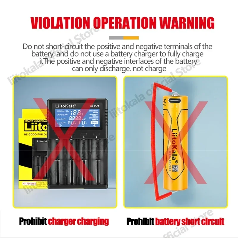 16 шт. LiitoKala USB-18-T35 18650 3500 мАч 3,7 В литиевая аккумуляторная батарея TYPE-C с поддержкой обратной зарядки для телефона Android