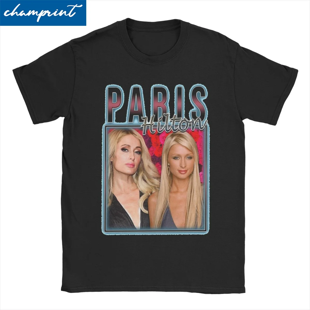 Men Women T-Shirts Secret Paris Hilton Vintage Hype Pure Cotton Tee Shirt Short Sleeve T Shirt Round Neck Clothes 4XL 5XL 6XL