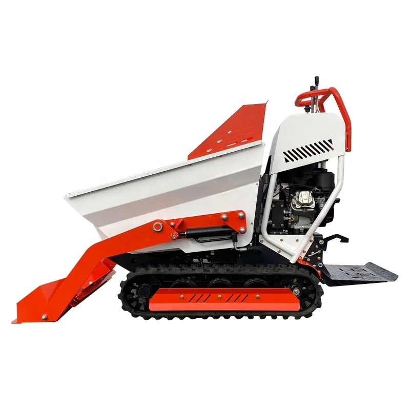 Mini Crawler Transporter Rubber Track Dumper 400Kg Crawler Dump Truck Price