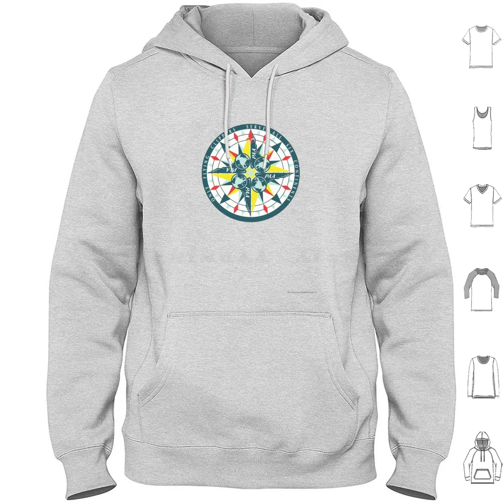 Pan Am Serve All Six Continents Hoodies Long Sleeve Pan Am Panam Paa Pan American Airways Pan American World Airways