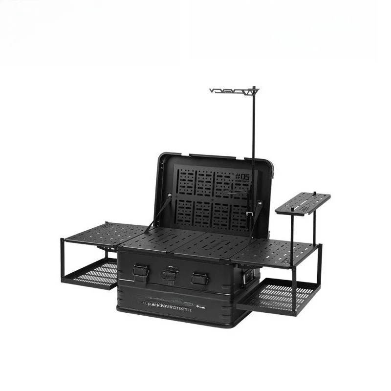 

Aluminum alloy storage box IGT module table box Coffee camping Car storage Rear trunk by