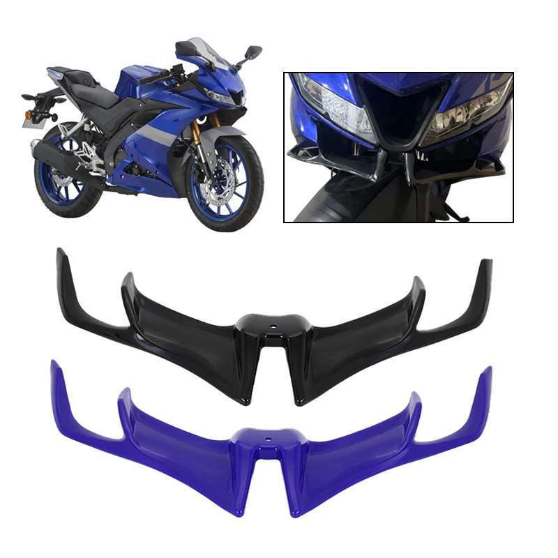 For YAMAHA R15 V3 2017-2021 2020 2019 Motorcycle New Front Fairing Beak Fixed Wing Aerodynamic Protective Cover Accessories