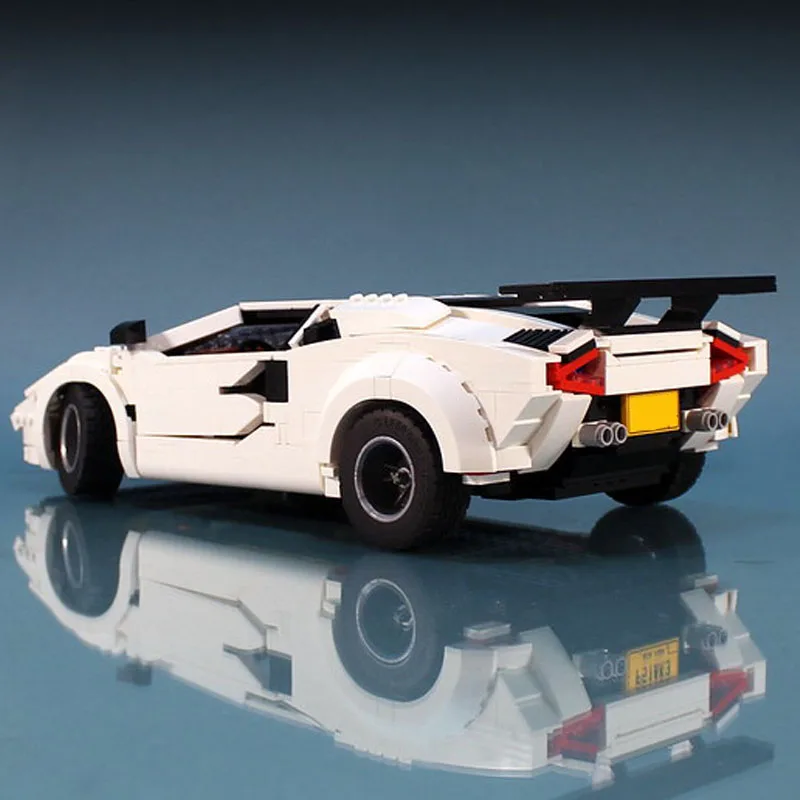 2021 New Countach LP5000 Aad LC5000 QV Hypercar Super Racing Car Fit Highh MOC-57851 Model Building Blocks Toy Birthday Gifts