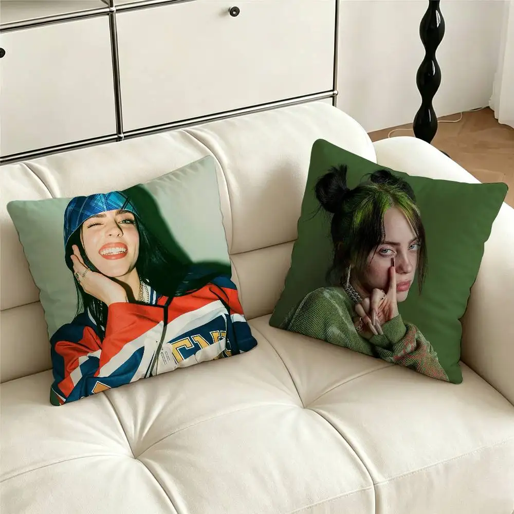 Singer B-Billie Eilish Pillow Case for Sofa Living Room Home office Decor Protective Cover