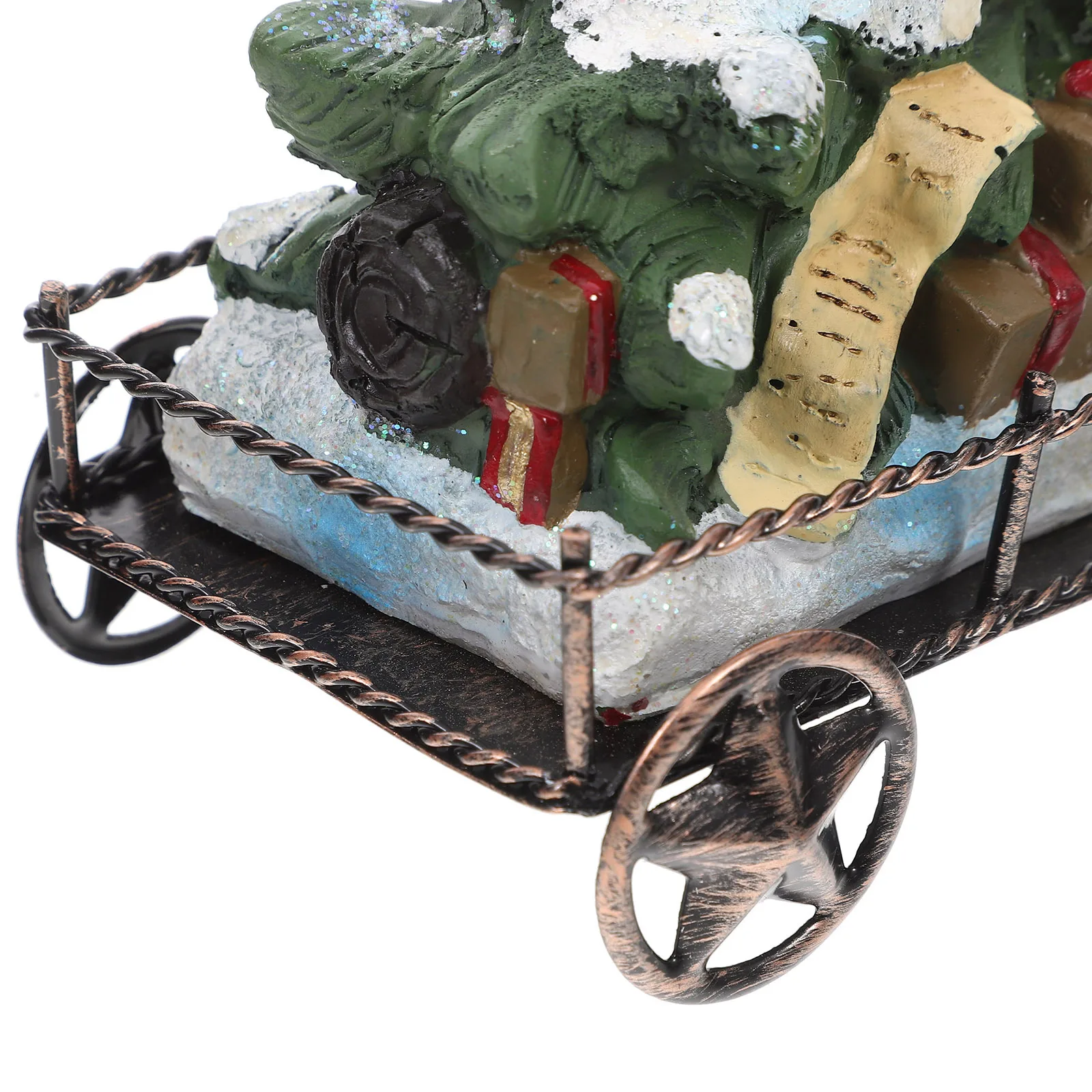 3 Pcs Christmas Train Party Decorative Props Scenes Decoration Desktop Decorations