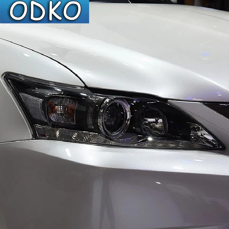 Smoked Black TPU Sticker Car Headlight Protective Film For Lexus ES 300h NX CT GS IS LC LS RX LX570 RC UX GX F Sport 2022