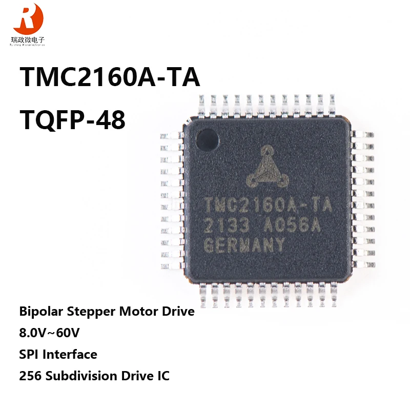 TMC2160A-TA-T TMC2160A-TA TMC2160 TQFP48 Bipolar Stepper Motor Drive IC for Textile Sewing Machine 3D Printer Chips