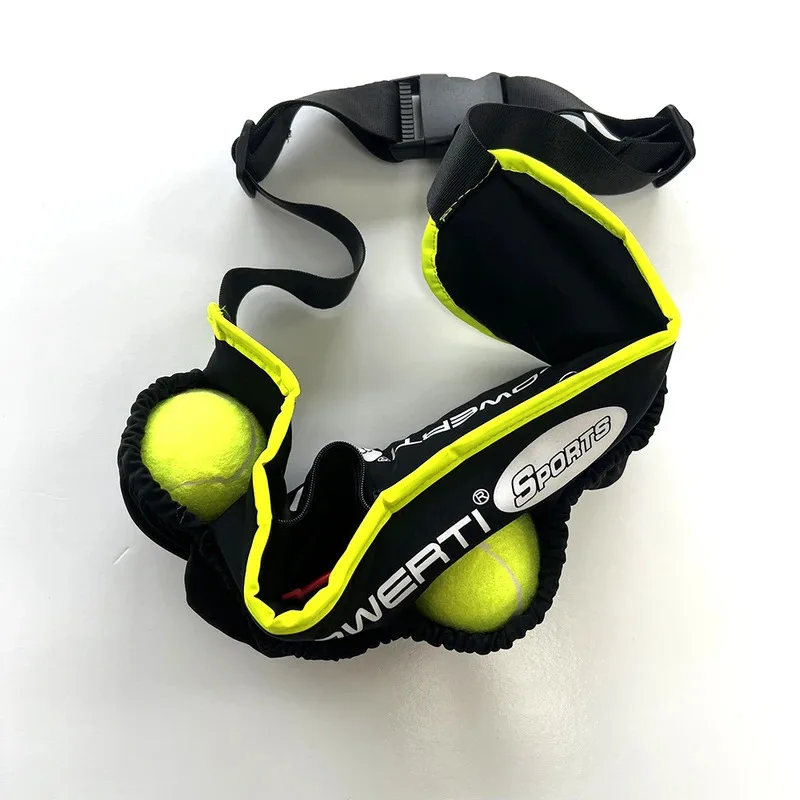 

Сумка для тенниса на пояс, вмещает 5 теннисных мячей, теннисный пояс, регулируемая длина, подходит для фитнеса, бега, езды на велосипеде и т.д.