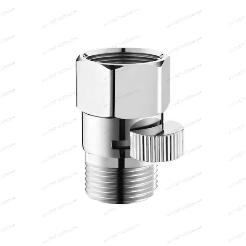 Solid Brass Chrome Water Saving Globe Valve Boxed for Bathrooms--Effective Water Pressure Control of Bidet Sprayer Bathtub