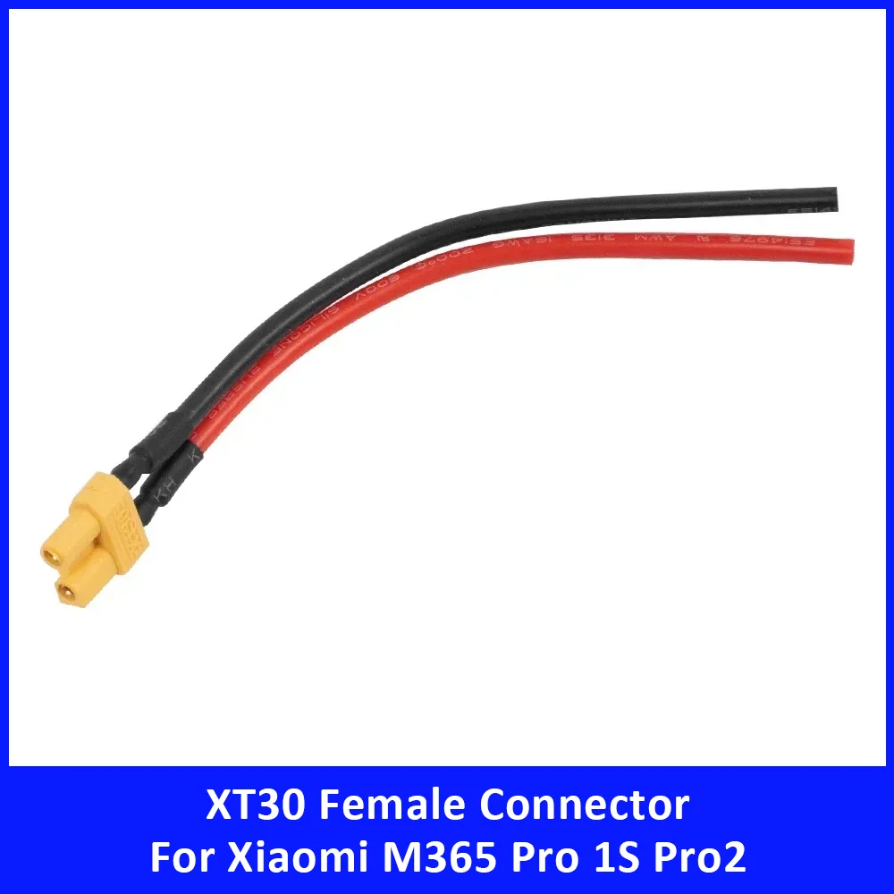 XT30 Female Connector for Xiaomi M365 Pro 1S Pro2 Lithium Battery Charger Connection Plug Socket Electric Scooter Accessories