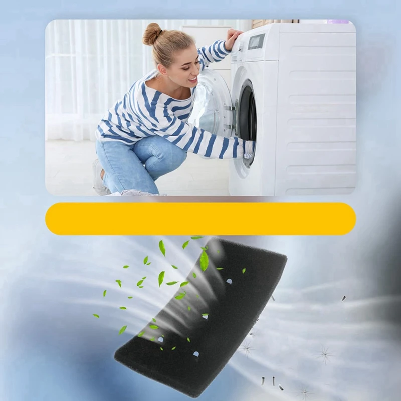 8 قطعة فلتر مجفف لـ Bauknecht Privileg Whirlpool HX 481010716911   فلتر مجفف، مجففات مكثفة قابلة لإعادة الاستخدام، إسفنجة Filtereco-Frie