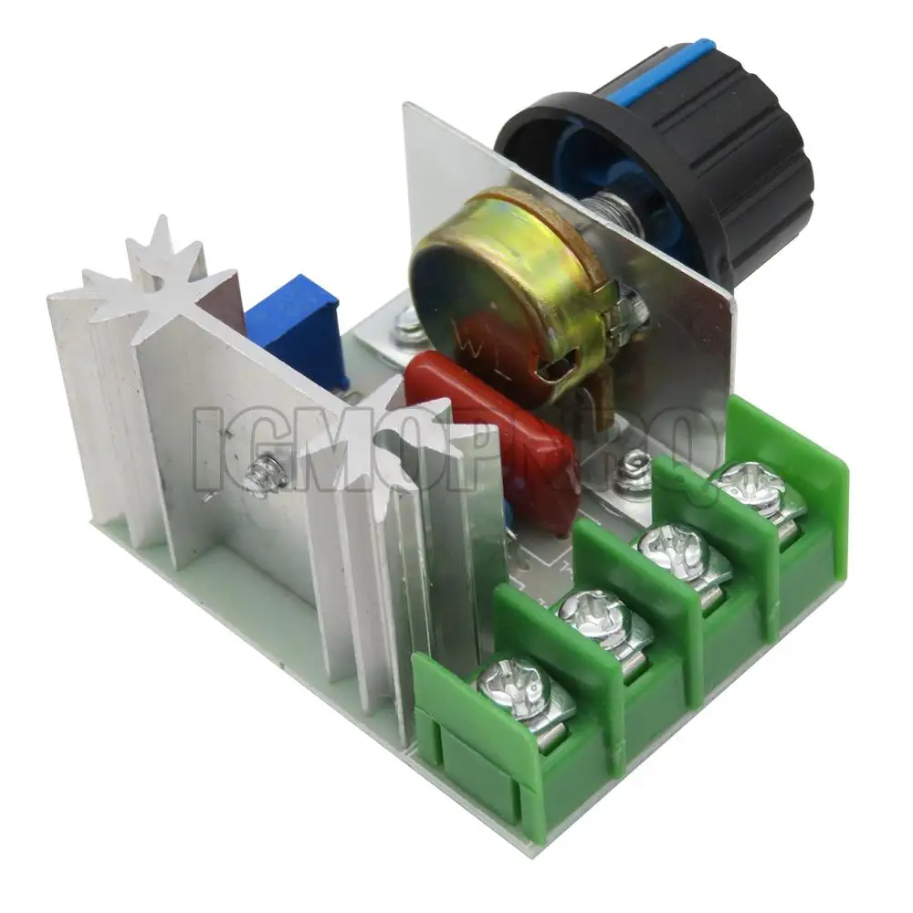PUMUDDSY Voltage regulator AC 220V 2000W SCR Power regulator Dimming Dimmers Motor Speed Controller Thermostat Electronic Module