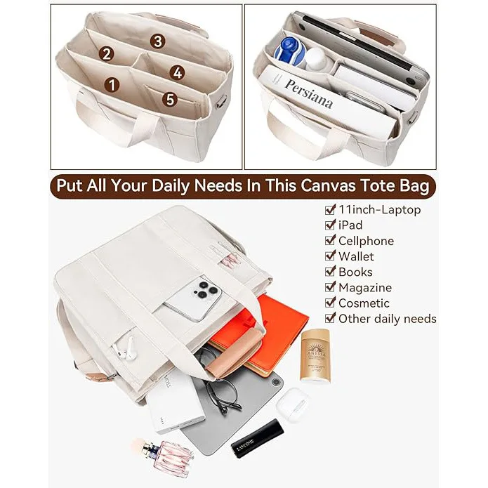 Large Capacity Canvas Maternity Bag Baby Stroller Hanging Bag Mommy Tote Bag Multifunctional Storage Handbag for Mom