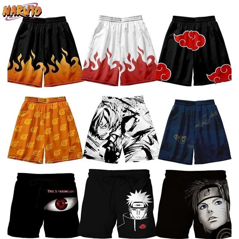 Naruto Anime Gym Shorts Men Women Cosplay Quick Dry Sports Shorts Summer Cartoon Fitness Running Workout Mesh Performance Shorts