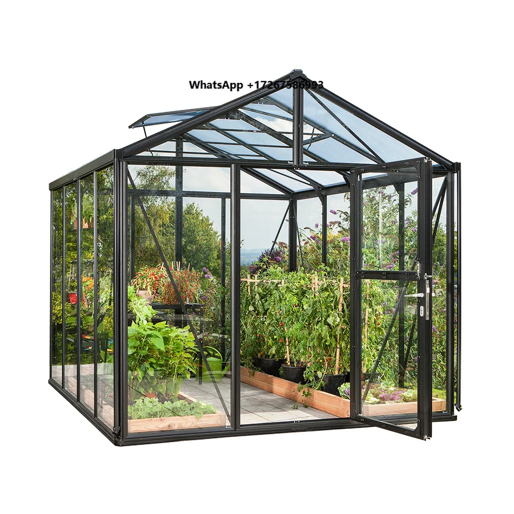 Custom Size Outdoor Patio Gazebo Party Tent with Aluminum Glass House Sunroom Garden Eco-Friendly Metal Frame Greenhouse