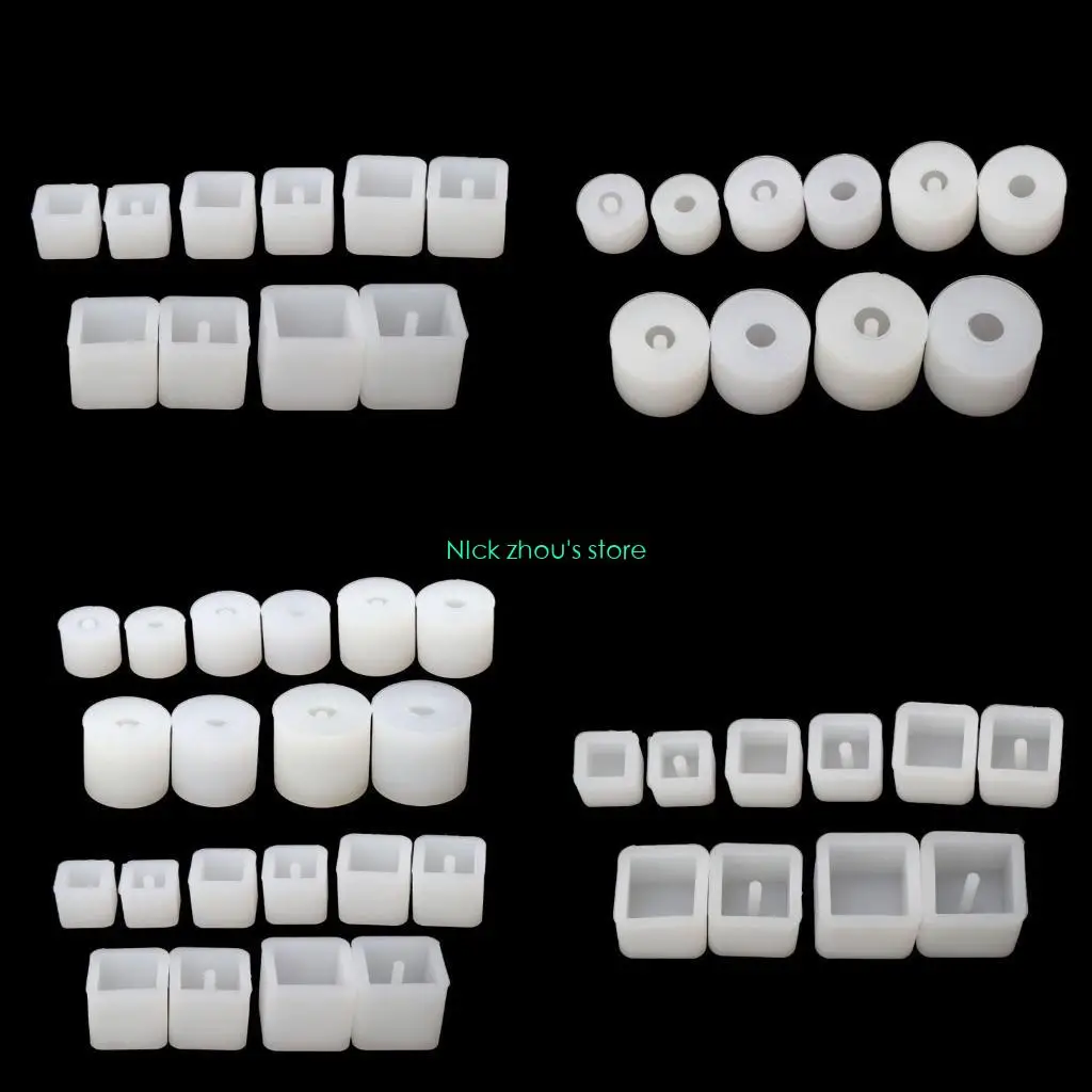 

E15E 20pcs Multipurpose Bead Sturdy Silicone Mould Stylish Accessory for Cake Soap and Making Creative Baking Tools