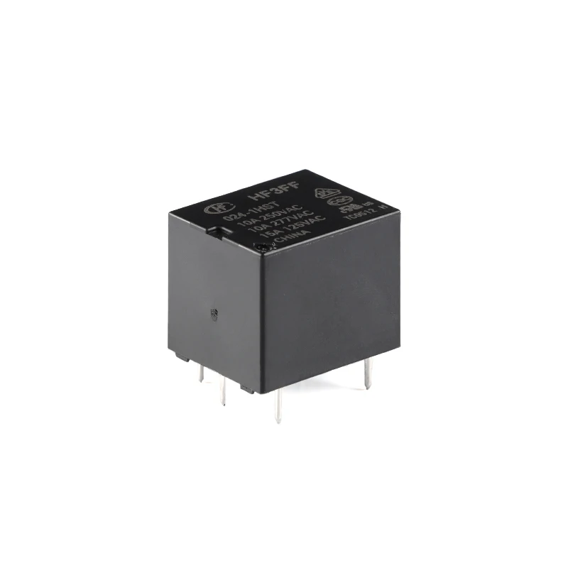 2 pz/1 pz HF3FF/005-1HST 012-1HST 024-1HST JQC-3FF/024-1HST(555) 5VDC 12VDC 24VDC DC 5V 12V 24V 10A 4 Pin Relè Relè ad alta potenza Relais