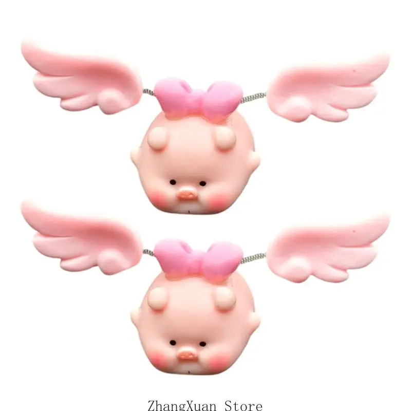 Cartoon-Schwingendes Schwein-Skulptur Kleines Tischspielzeug für Auto-Armaturenbrett-Dekorationen Geschenk 3XUF – Detail 5