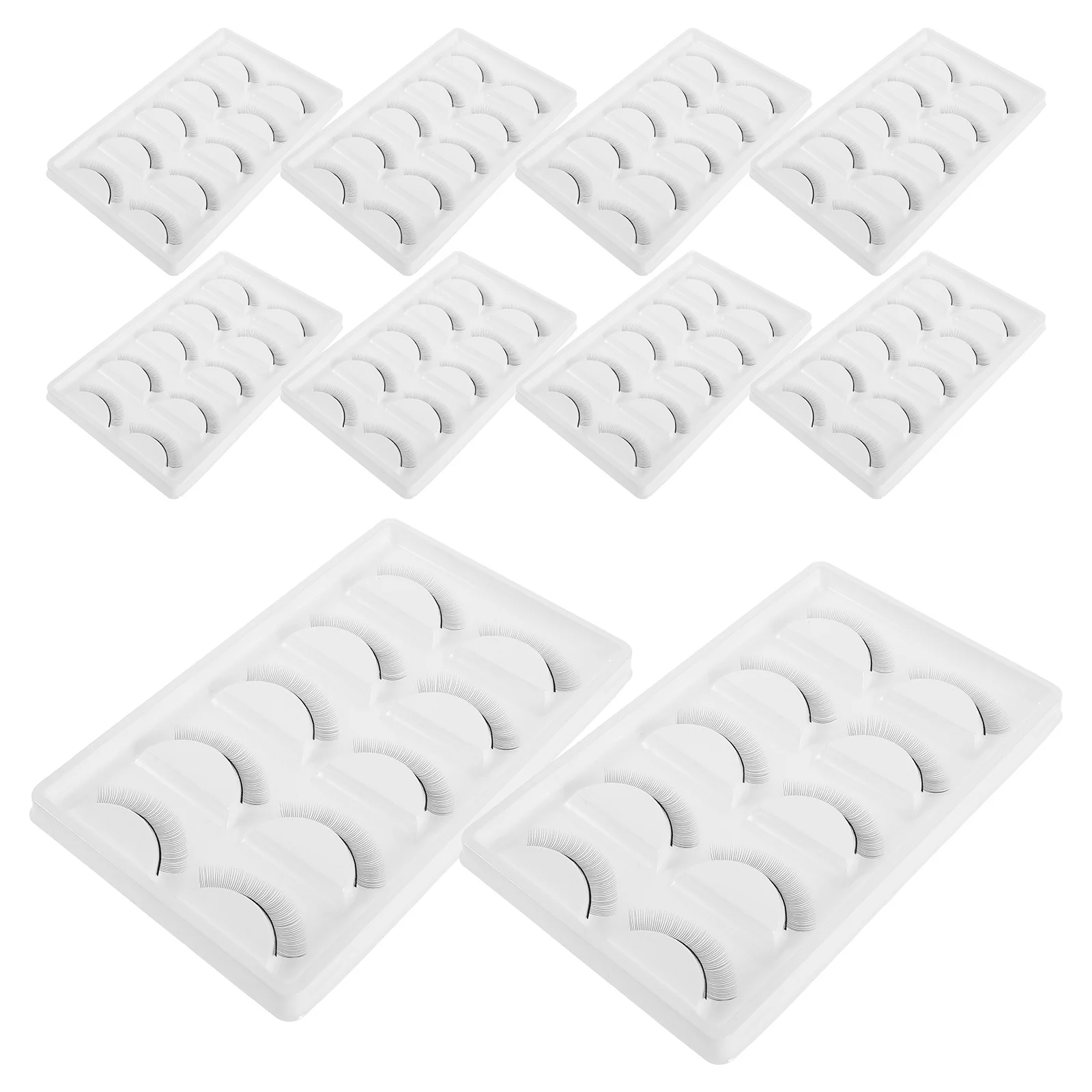 

10Pcs Lash Extension Practice Strips Synthetic Practice Lashes for Eyelash Training Kit Salon Beginners Eyelash Extension