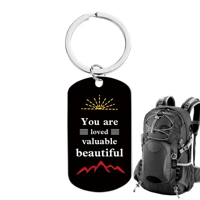 Motivational Key Chains Motivational Gifts For Men Metal Key Ring For Friends/Coworkers/Mom/Dad/Couples/Sister Christmas Birthda