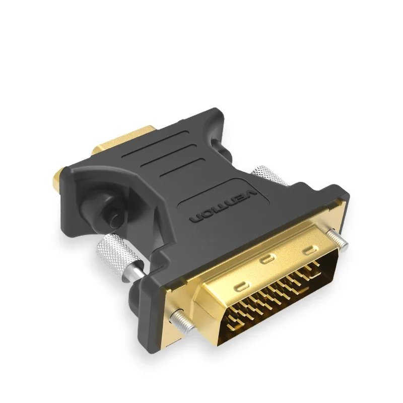 DVI to VGA computer graphics card display interface adapter 24+5 male/female conversion