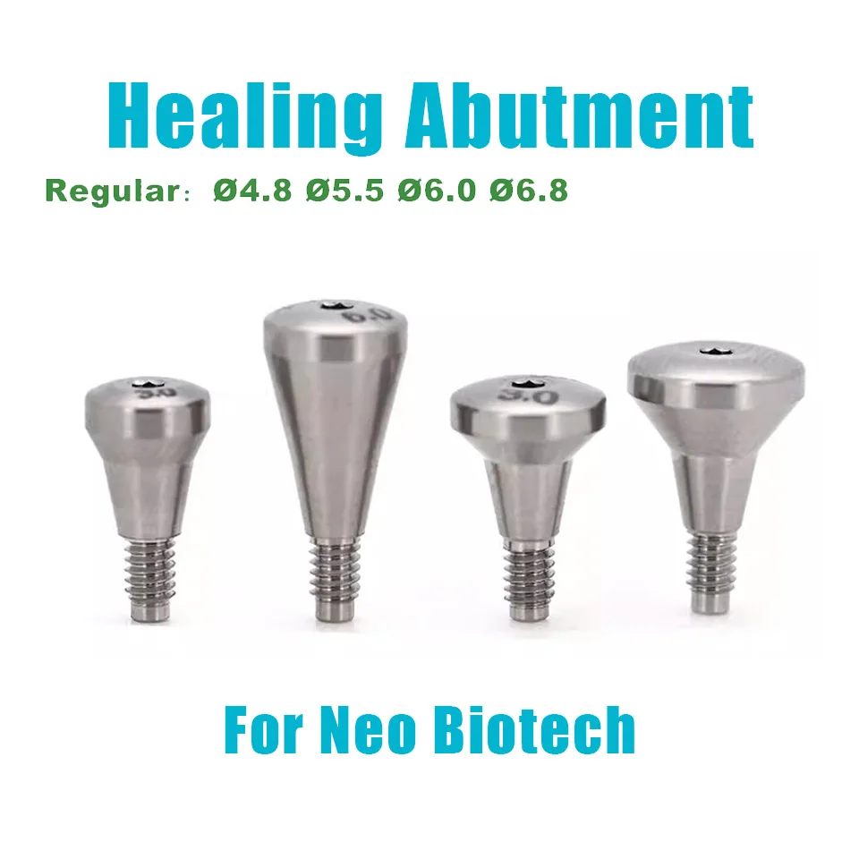 10 Pcs Dental NEO Healing Abutment Grade 5 Titanium Healing Cap Screw Retained Gingival Former Implant Clinic Supplies Sale