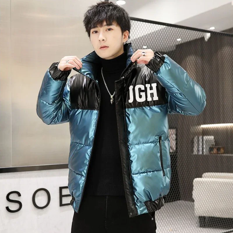 Thick Quilted Padded Jacket Man Loose Warm Joker Clothing Fashion 2024 Winter Coat for Men Work Deals Cold Vintage On Offer Y2k