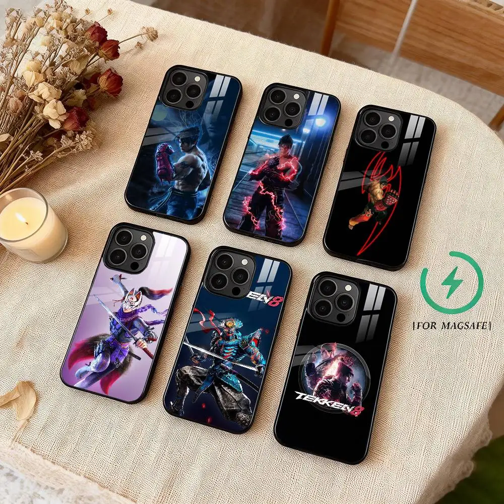 Tekken 8  F-Fighting Game  Phone Case For iPhone 17 16 15 14 13 12 Pro Max Plus for Magsafe Wireless Magnetic Cover