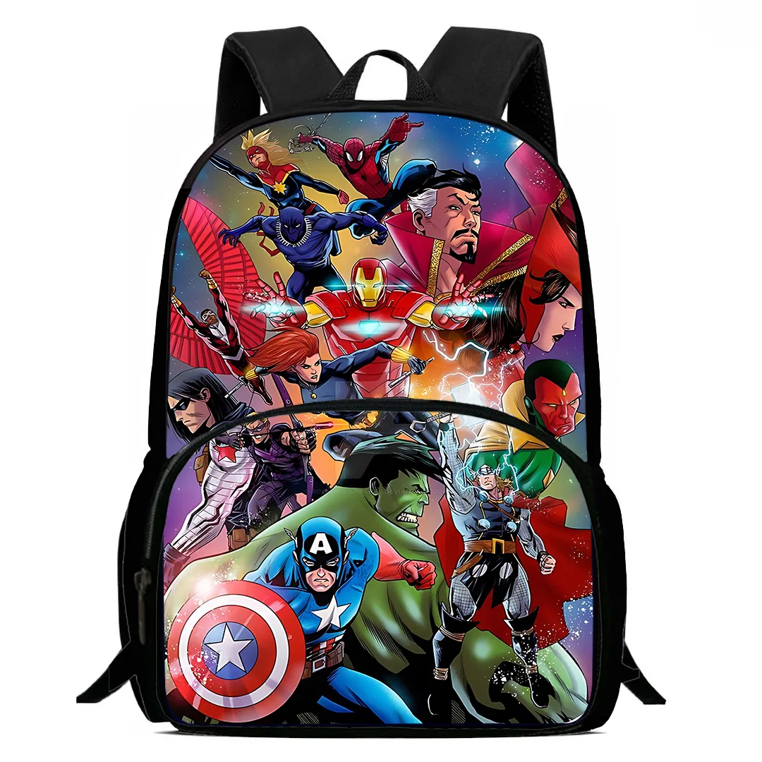 Marvel Cartoon Avengers Kids Backpacks Boys Girls Student Birthday Gift Child School Bag Large Capacity Camping Durable Rucksack