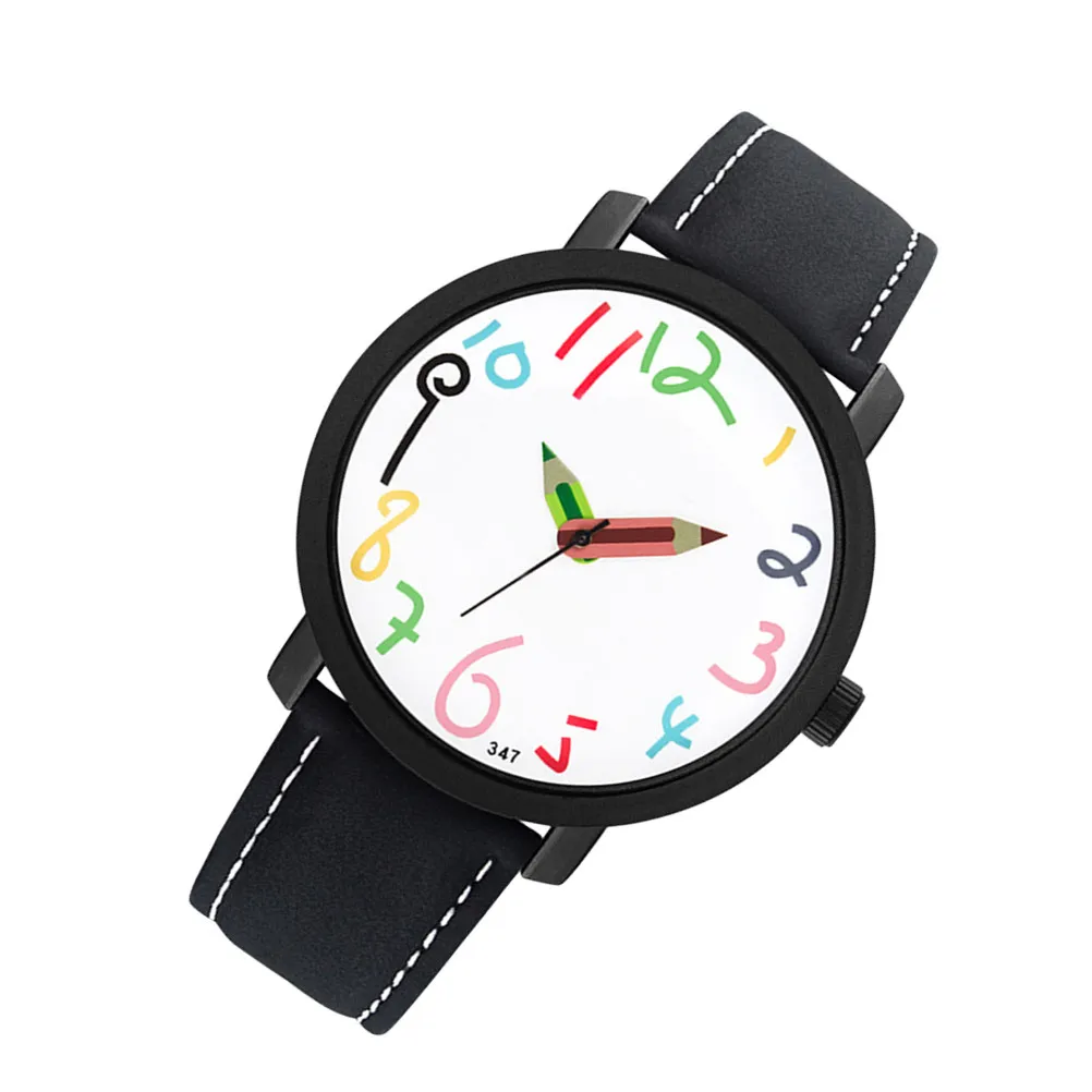 1Pcs Waterproof Watch Quartz Movement Cute Cartoon Design Wristband for Comfortable Adjustable Strap Birthday