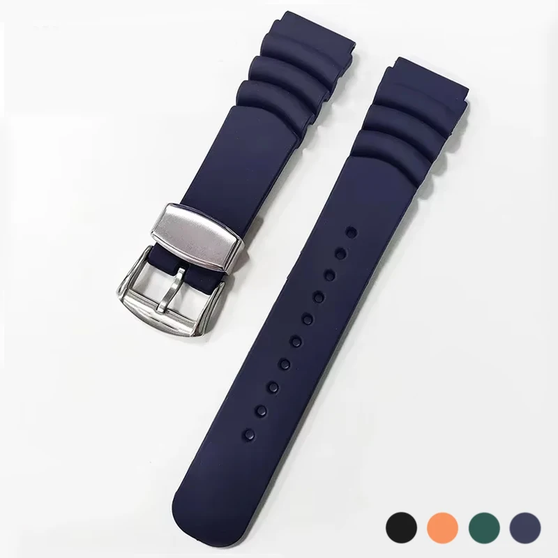 Silicone Watch Strap for Seiko Water Ghost Diving 007 for Abalone Canned Thickened Resin Wrist Strap 20mm 22mm Belt Accessories