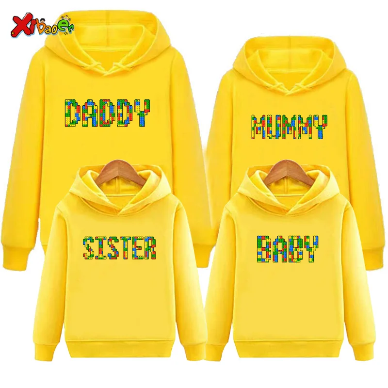 

Family Matching Set Sweatshirt Hoodies Family Brother Sister Birthday Party Custom Name Clothing Grandma Grandpa Mommy Daddy