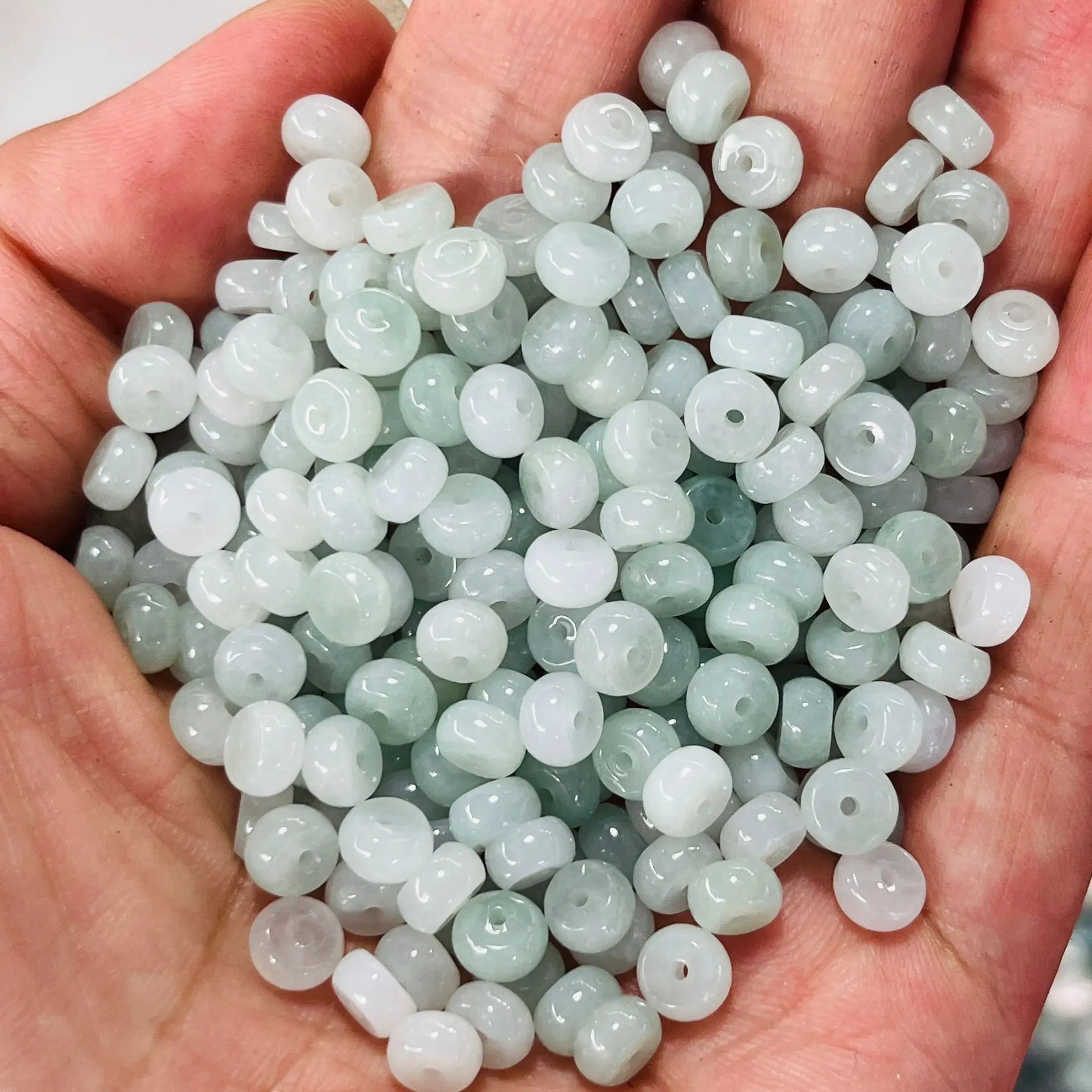 3*6mm Genuine Myanmar Jadeite Abacus Beads For Jewelry Making Diy Bracelet Beaded Necklace Grade A Burma Jade Beads Accessories