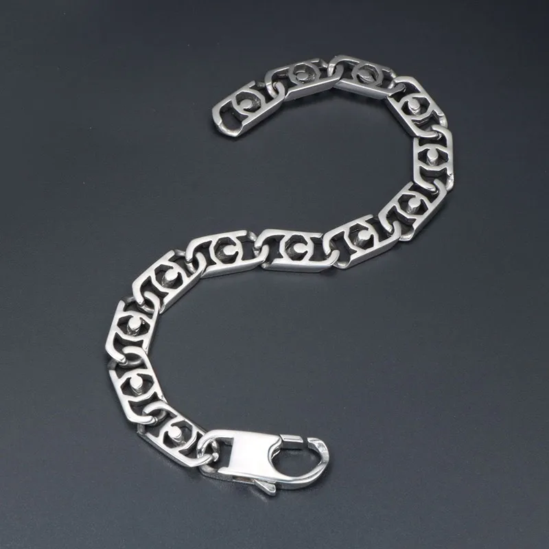 سوار مجوهرات التجارة الخارجية، مجوهرات عصرية من الفولاذ المقاوم للصدأ، سوار على طراز الطالب المجوف، مجوهرات بسيطة CE063