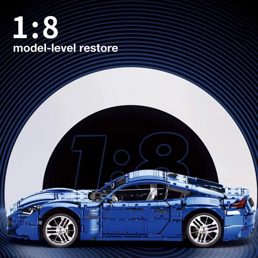 IN STOCK MOC Technical 1:8 Sports Car GranTurismo Building Blocks Bricks Model Assembling Toys for Boys Christmas SET Gift Set