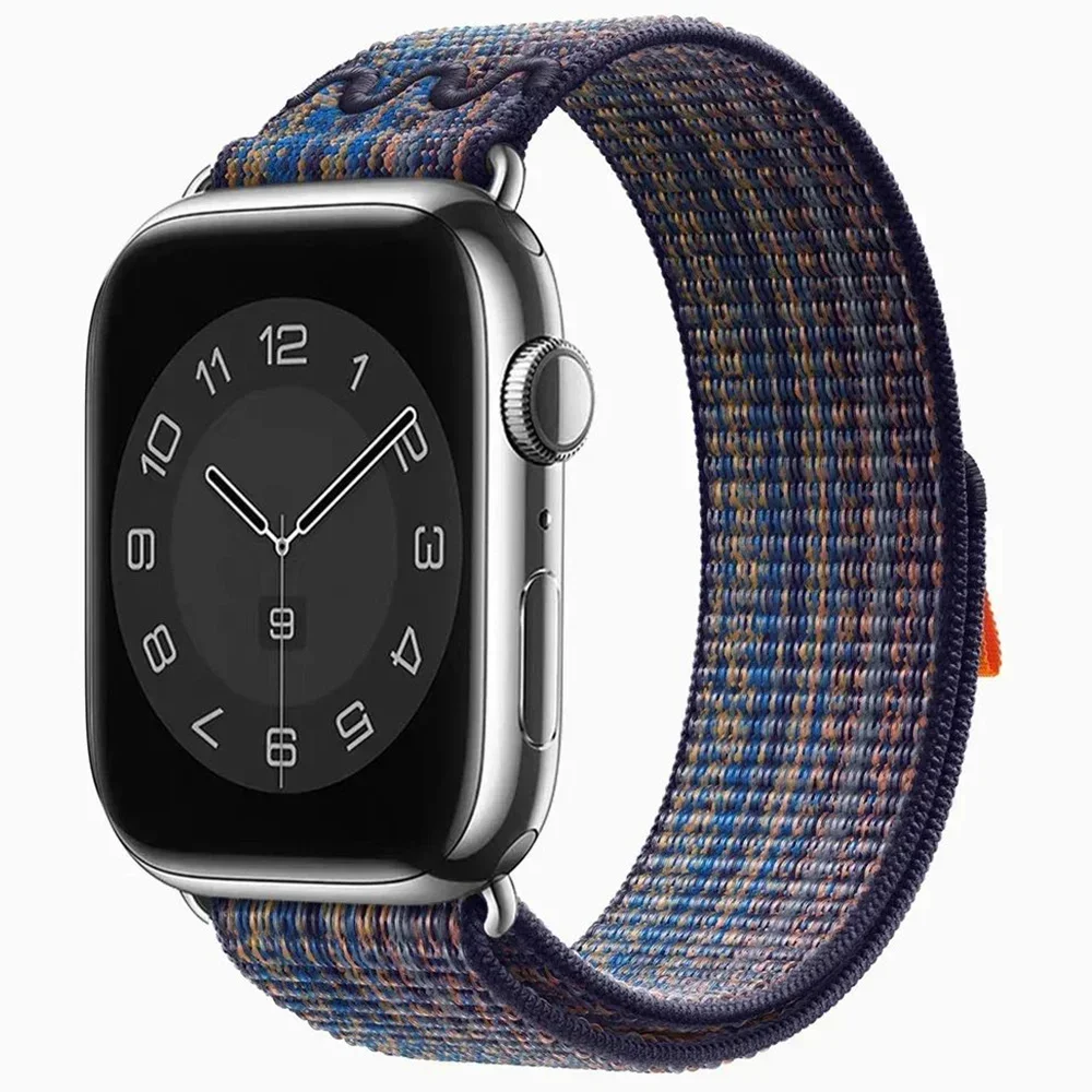 Nylon Band for Apple Watch Band Ultra 2 49mm 44mm 40mm 45mm 41mm 42mm 40mm Bracelet Strap IWatch Ultra Series 9 7 6 5 Se 8