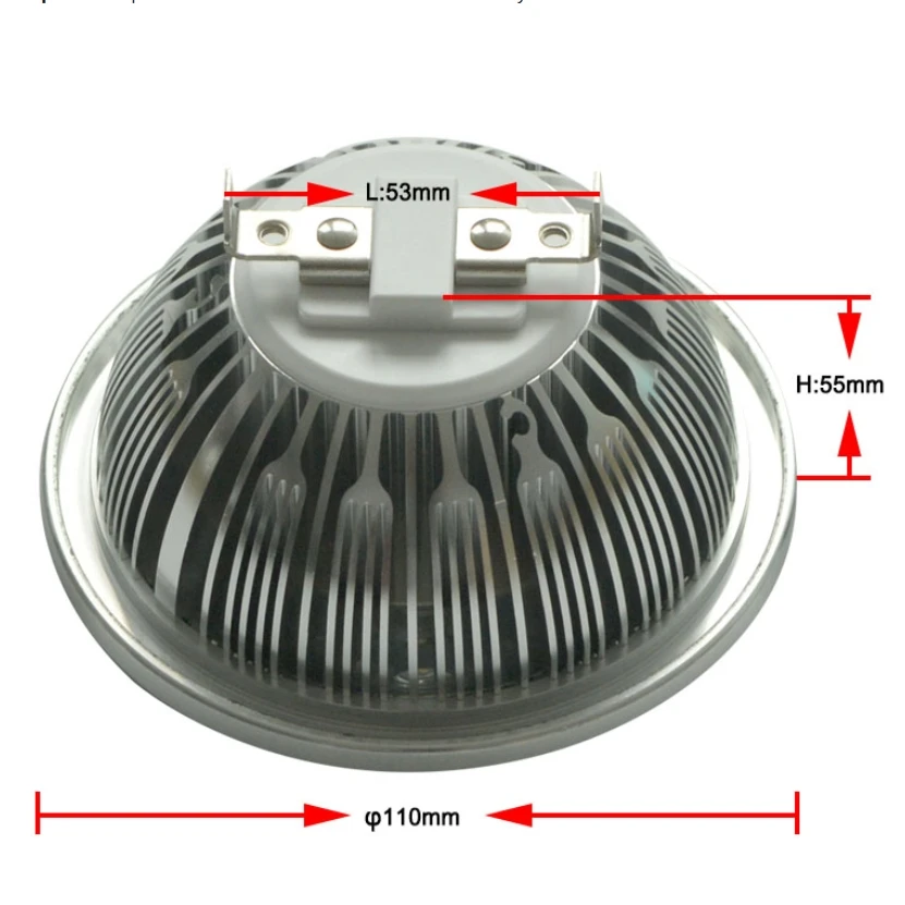 LED AR111 Lamp DC12V AC110V/220V High Power LED Spotlight G53 GU10 LED Bulb LED Ceiling Lamp QR111 LED Spot Light Household Bulb