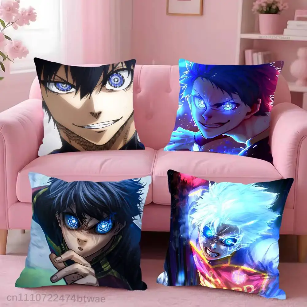 Anime Blue Lock I-Isagi Yoichi Pillow Case Cover Square Sofa With For Pattern Comfortable Cushion suitable Of Room