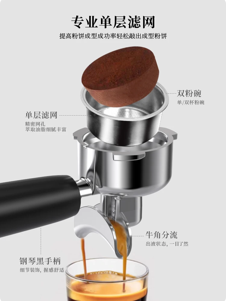 ماكينة طحن القهوة الباردة المدمجة الصغيرة شبه الأوتوماتيكية للاستخدام المنزلي #4