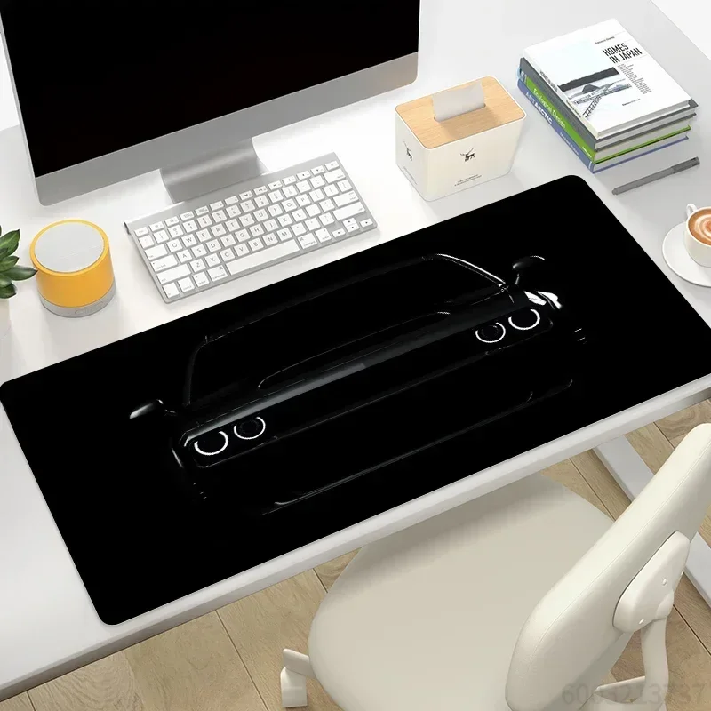 Mouse Carpet Car Moused Pad Schwarz, Mousepad Gamer 900x400 Schreibtischunterlage Schreibtischmatte Computertische Schreibtischunterlage Spielmatte Gaming-Matten Kawaii
