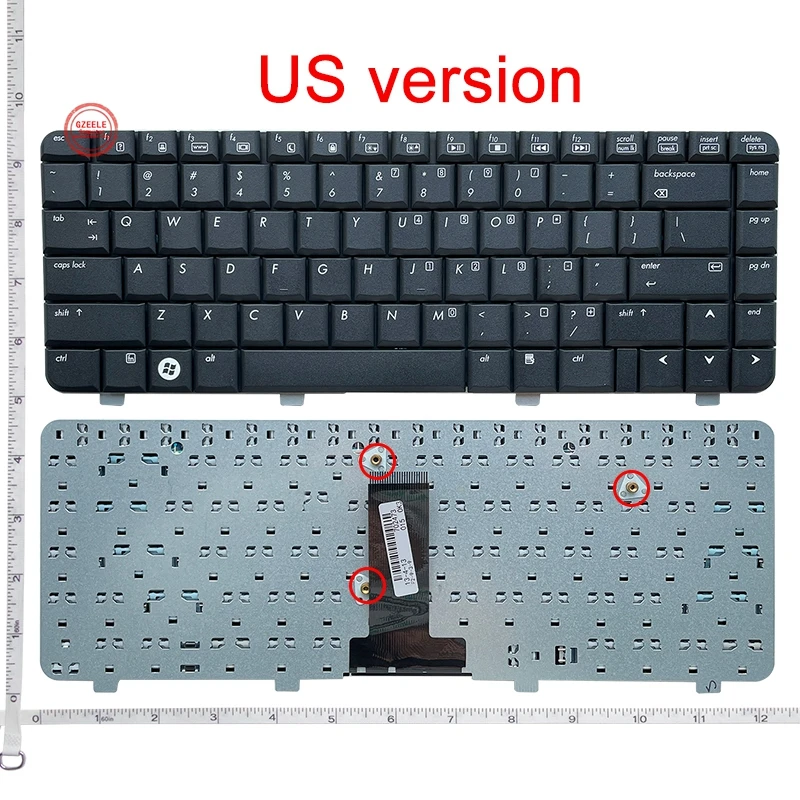 

GZEELE NEW Laptop keyboard FOR HP C700 C727 C726 C750T C760T C729 C730 C769 C770 series US notebook Replacement Keyboard black