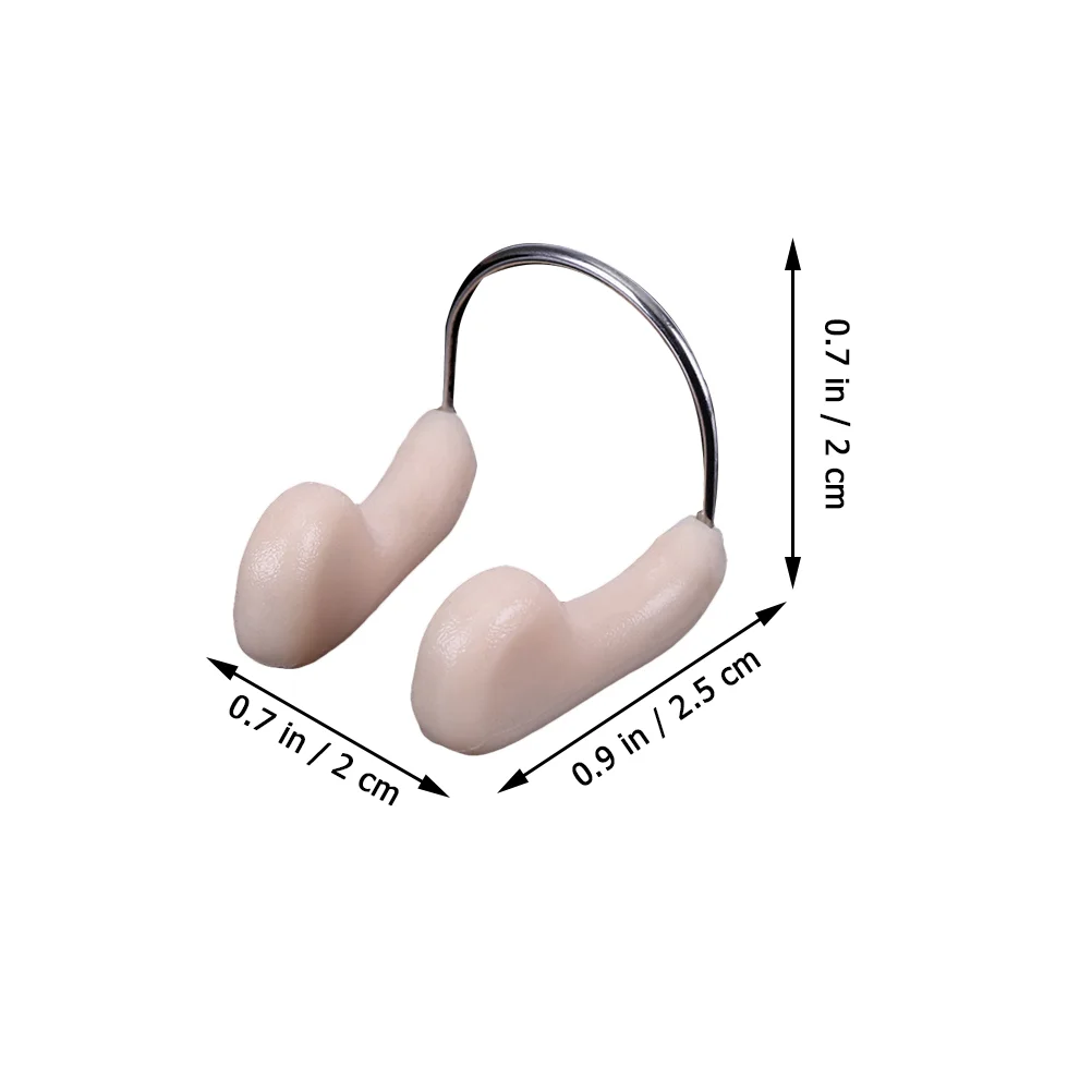 2 Pcs Bow Clasp Swim Nose Plugs Adult Diving Underwater Clip Man Flechettes Loose Beads