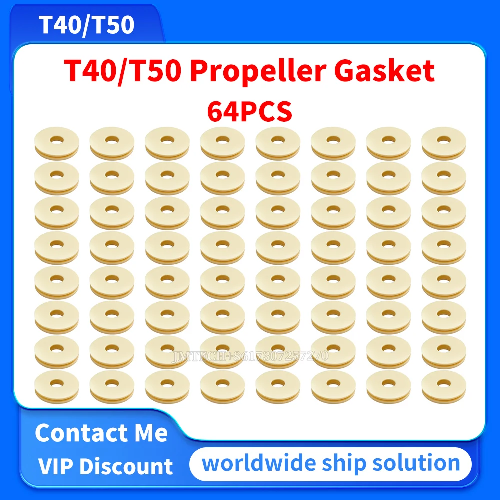Резиновые прокладки для пропеллеров T25, T40, T20P, T50, 64 шт., для ремонта и замены лопастей DJI