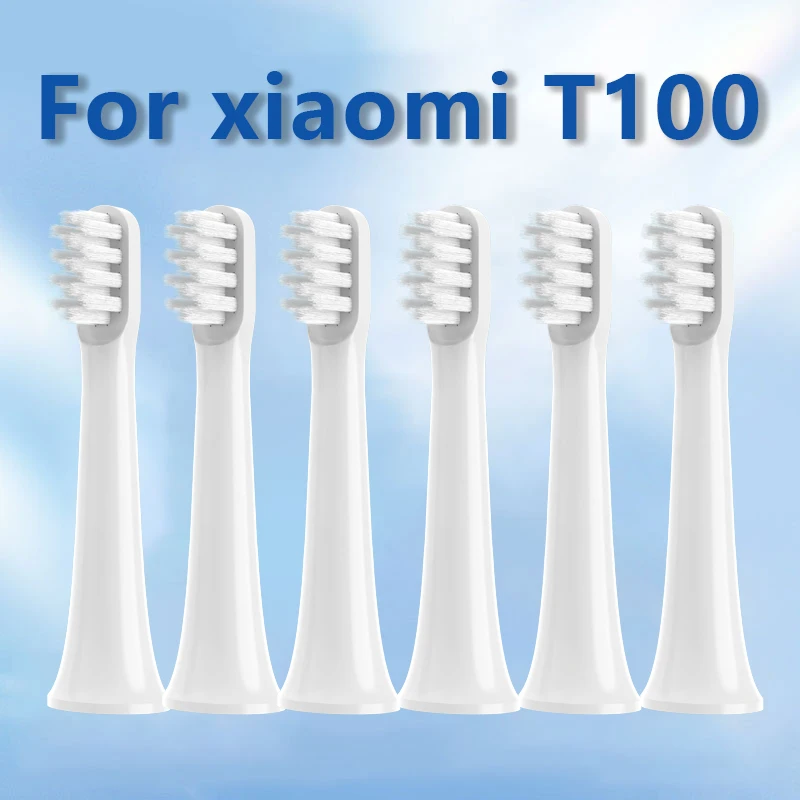 8Pcs Toothbrush Replacement Heads for T100 Care Deep Clean Refills with Protective Caps