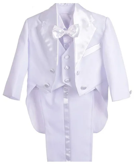 Ring Bearer White Baby Boy Christening Suit Set Cute Baptism Boys Outfits Blessing Outfit Suit Infant Clothes 3 6 9 12 Months