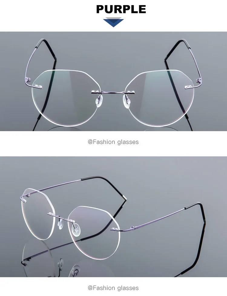 Randlose Memory-Titanlegierung, blaues Licht blockierende presbyopische Lesebrille, Business-Männer und Frauen, leichte verschreibungspflichtige Brillen – Detail 13