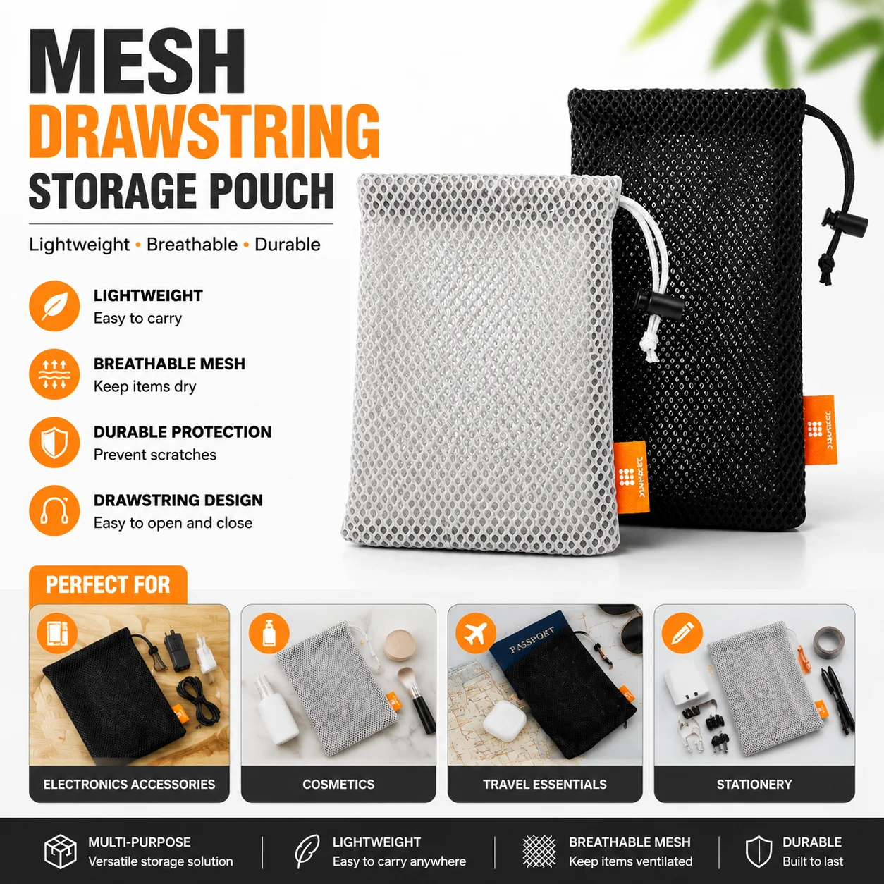 Wedding Power Supply - Pochette de rangement en maille de