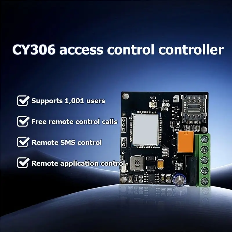 [LXYA68Z!] Relay Switch For GSM Gate Opener, 9-36V AC/DC For Garage Door, 2G Remote Delay 0-9999S Industrial Control